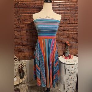 Maurices Colorful Strapless Dress